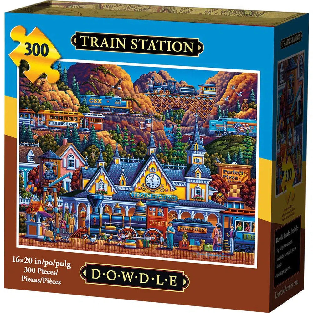 Train Station 300 Piece Jigsaw Puzzle Dowdle (ONLINE ORDER ONLY)