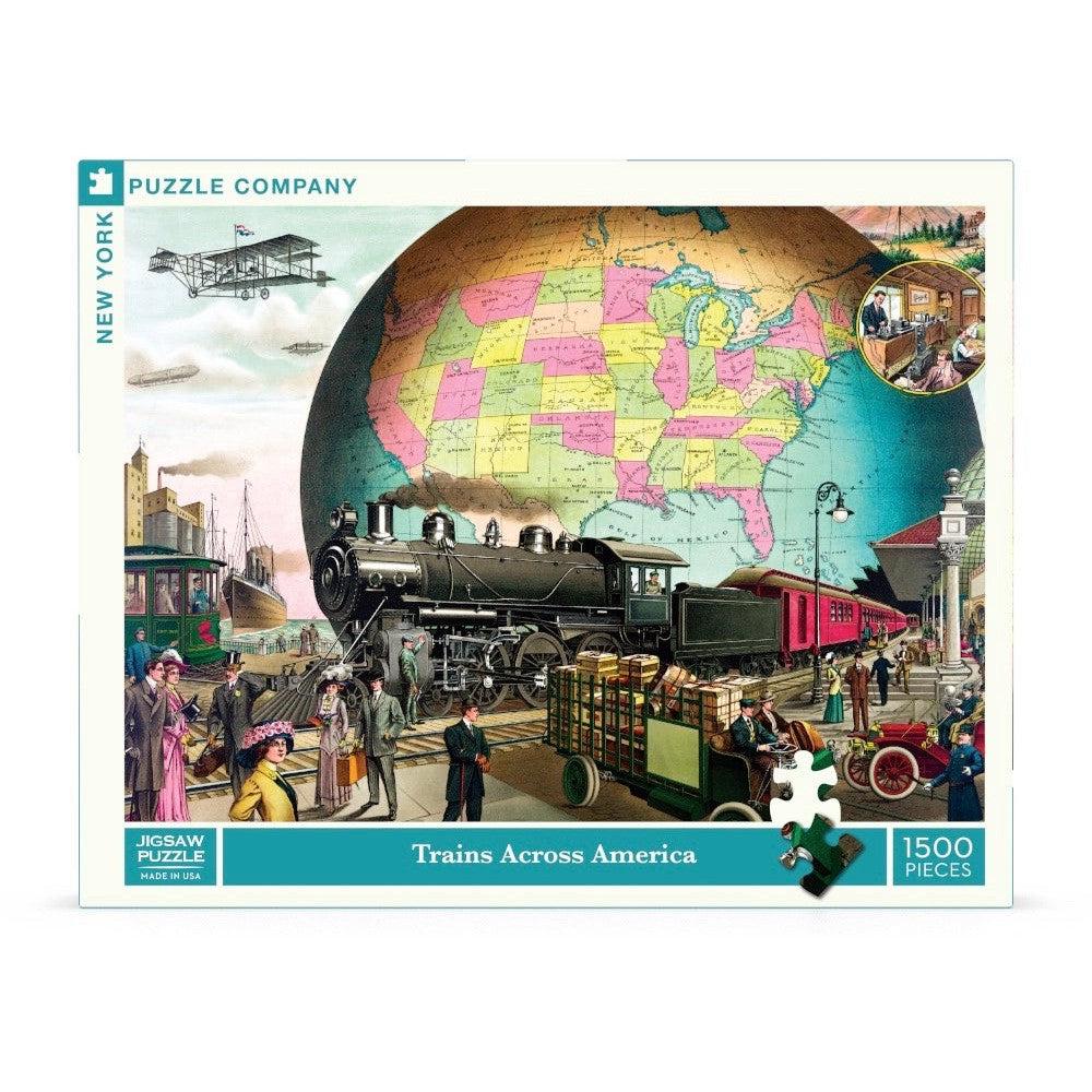 Trains Across America 1500 Piece Jigsaw Puzzle NYPC (ONLINE ORDER ONLY)