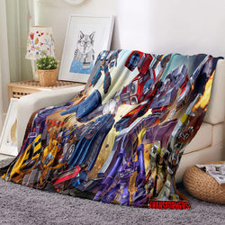 Transformers Blanket Flannel Throw Room Decoration (Online Order Only)