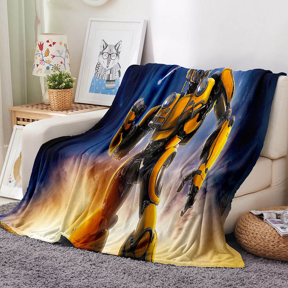 Transformers Blanket Flannel Throw Room Decoration (Online Order Only)