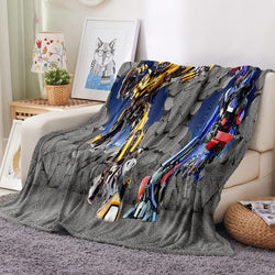 Transformers Blanket Flannel Throw Room Decoration (Online Order Only)