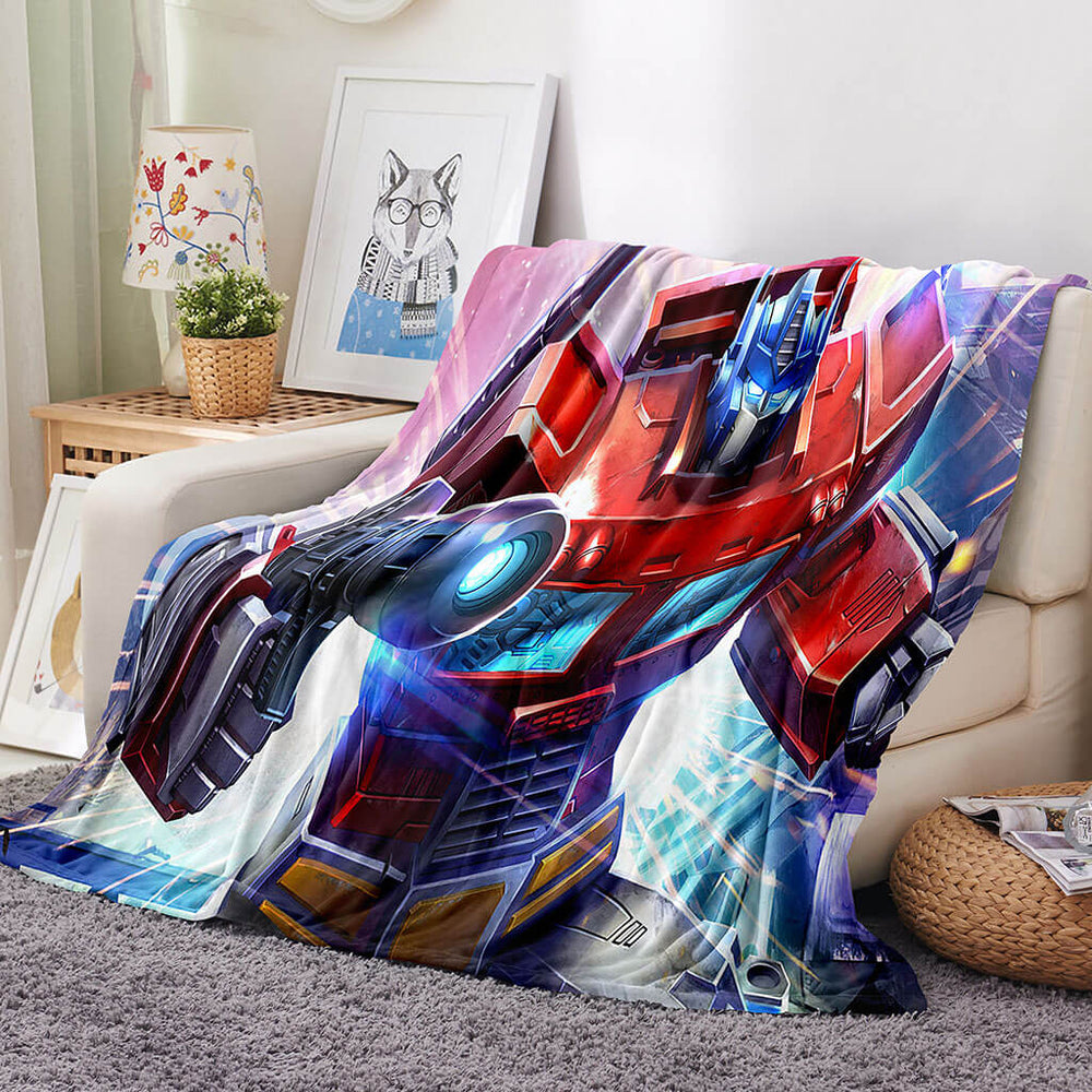 Transformers Blanket Flannel Throw Room Decoration (Online Order Only)