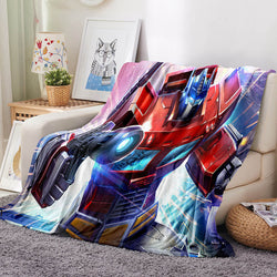 Transformers Blanket Flannel Throw Room Decoration (Online Order Only)