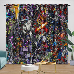 Transformers Curtains Pattern Blackout Window Drapes Room Decoration (ONLINE ORDER ONLY)