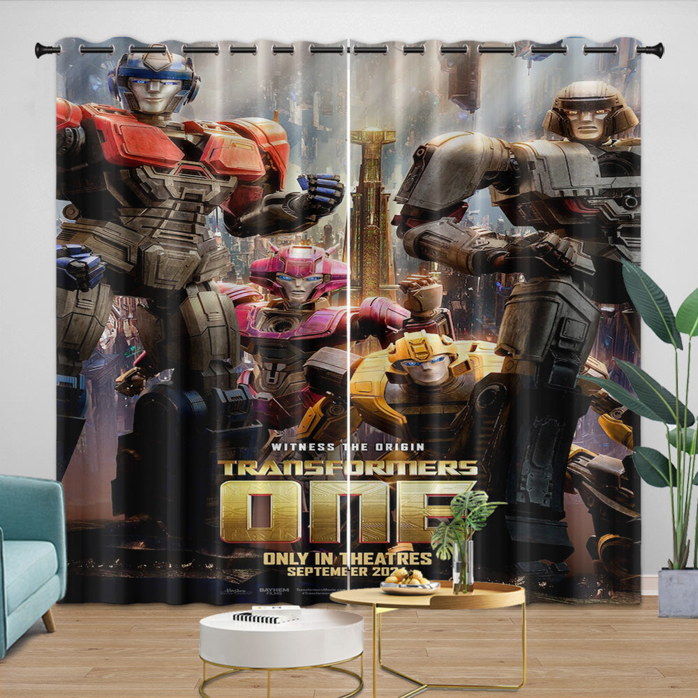 Transformers One Curtains Blackout Window Drapes Room Decoration (Online Order Only)