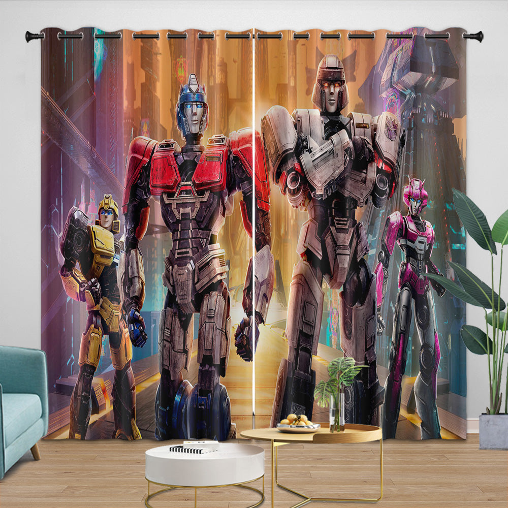 Transformers One Curtains Blackout Window Drapes Room Decoration (Online Order Only)