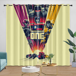 Transformers One Curtains Pattern Blackout Window Drapes (ONLINE ORDER ONLY)