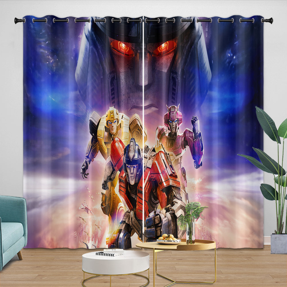 Transformers One Curtains Pattern Blackout Window Drapes (ONLINE ORDER ONLY)