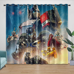 Transformers Rise of the Beasts Curtains Pattern Blackout Window Drapes (Online Order Only)