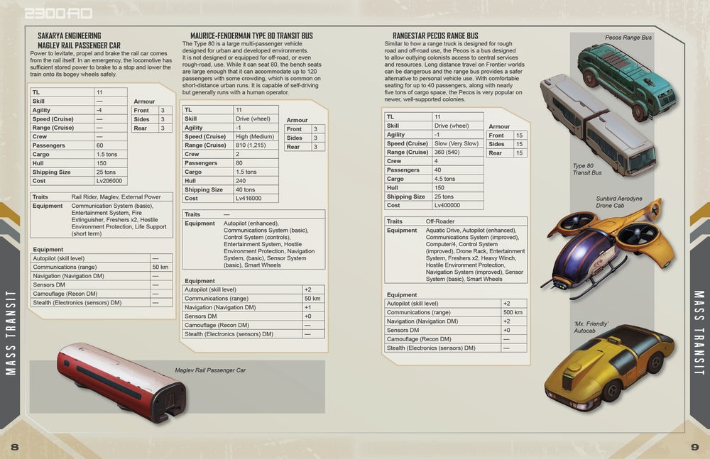 Traveller RPG: 2300AD Vehicles of the Frontier (ONLINE ORDER ONLY)