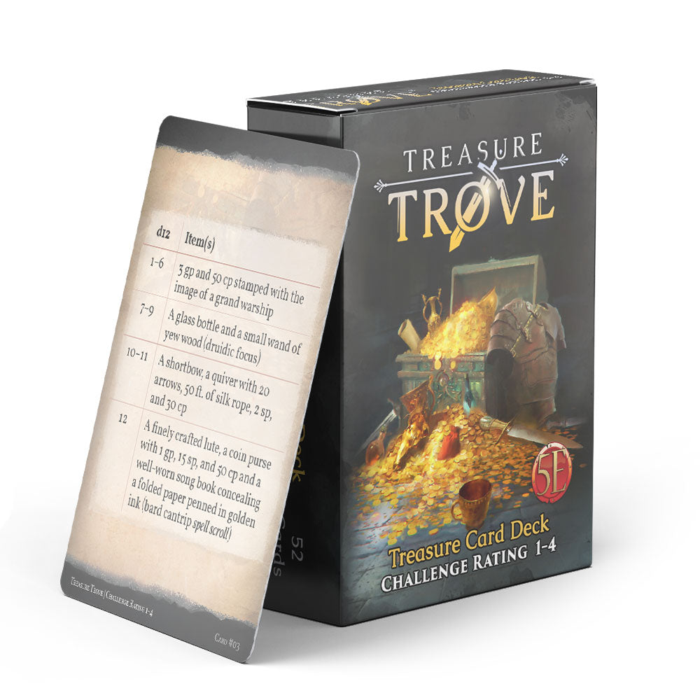 Treasure Trove Deck CR 1-4 (5E) (ONLINE ORDER ONLY)