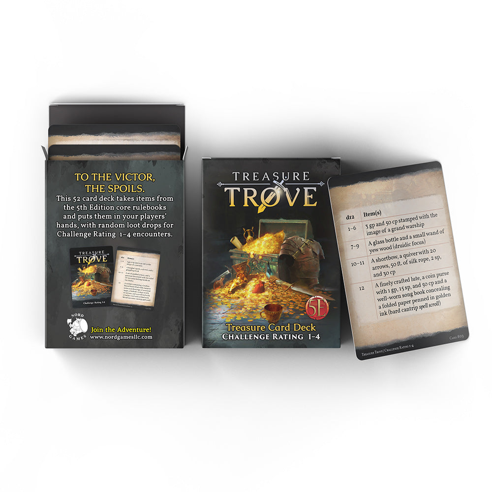 Treasure Trove Deck CR 1-4 (5E) (ONLINE ORDER ONLY)