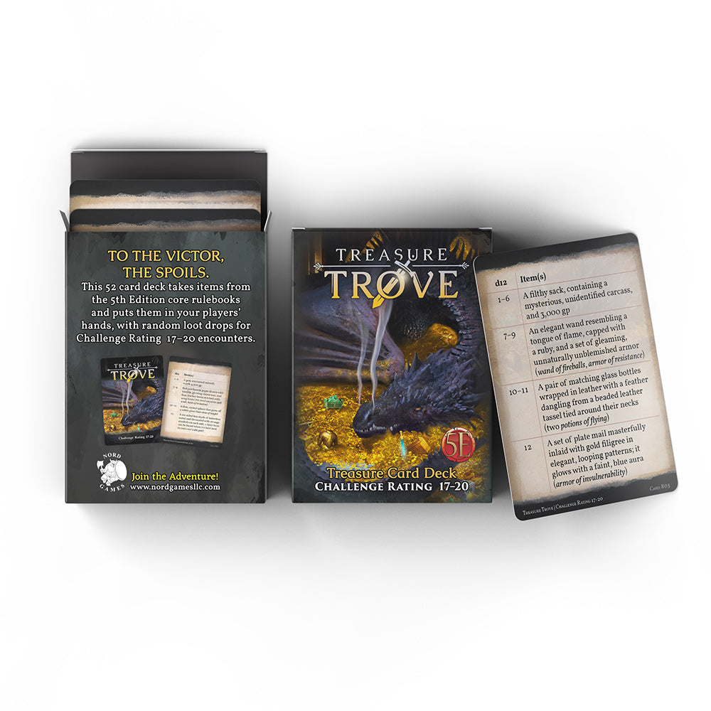 Treasure Trove Deck CR 17-20 (5E) (ONLINE ORDER ONLY)