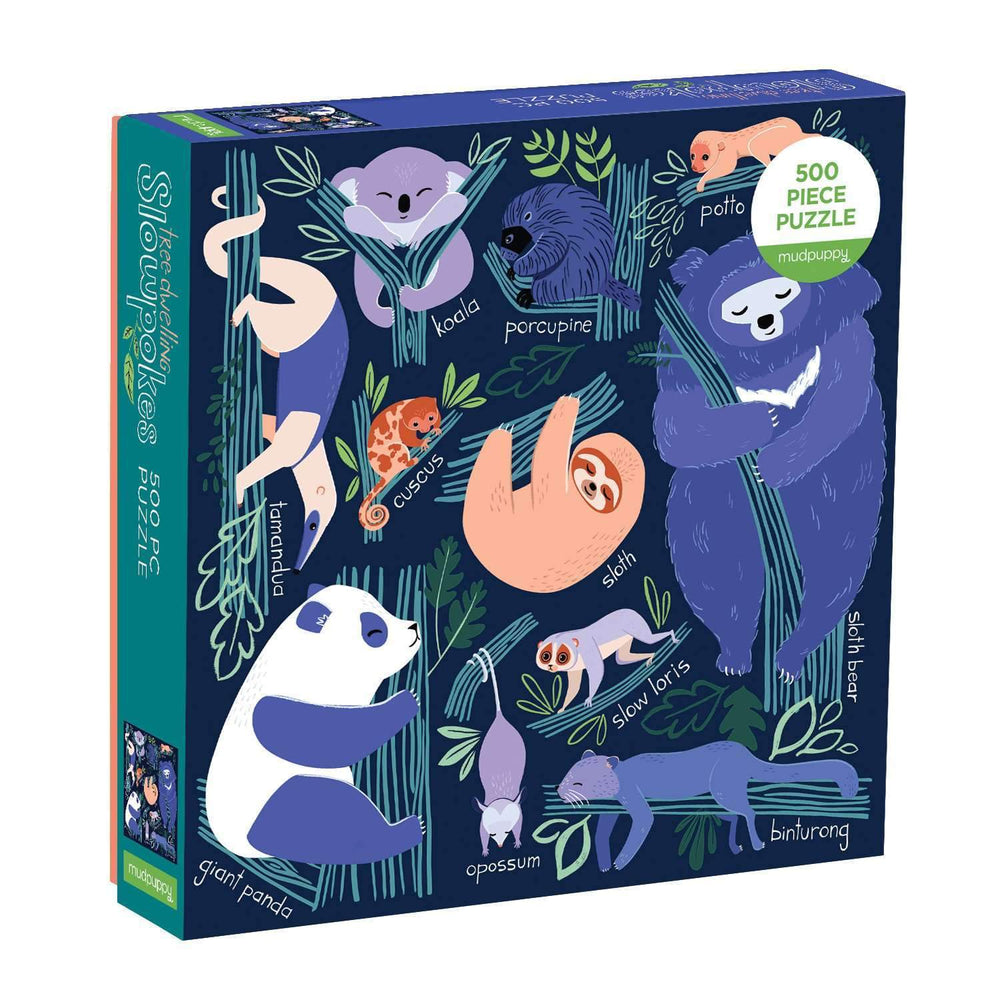Tree-Dwelling Slowpokes 500 Piece Jigsaw Puzzle Mudpuppy (ONLINE ORDER ONLY)