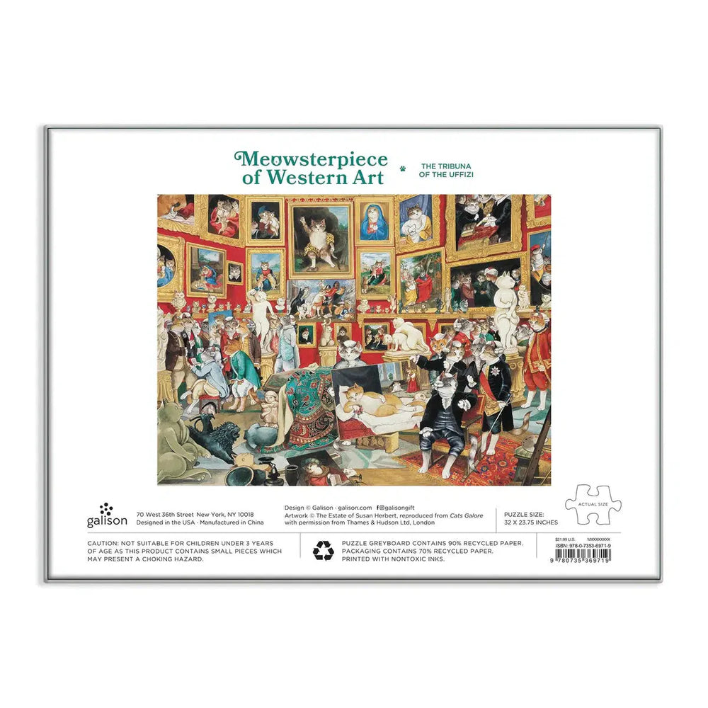 Tribuna of the Uffizi Meowsterpiece of Western Art 1500 Piece Jigsaw Puzzle Galison (ONLINE ORDER ONLY)