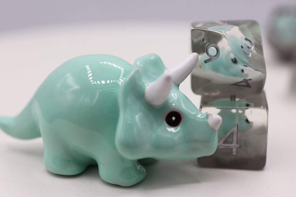 Baby Triceratops RPG Dice Set (ONLINE ORDER ONLY)