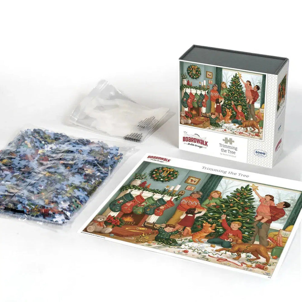 Trimming the Tree 1000 Piece Jigsaw Puzzle Boardwalk (ONLINE ORDER ONLY)