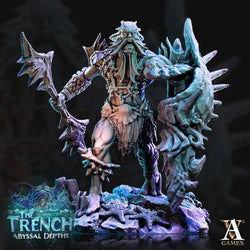 3D Printed Archvillain Games Triton Tribe Leaders The Trench Abyssal Depths 28 32mm D&D (Online Only)