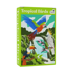 Tropical Birds 99 Piece Mini Jigsaw Puzzle Puzzledly