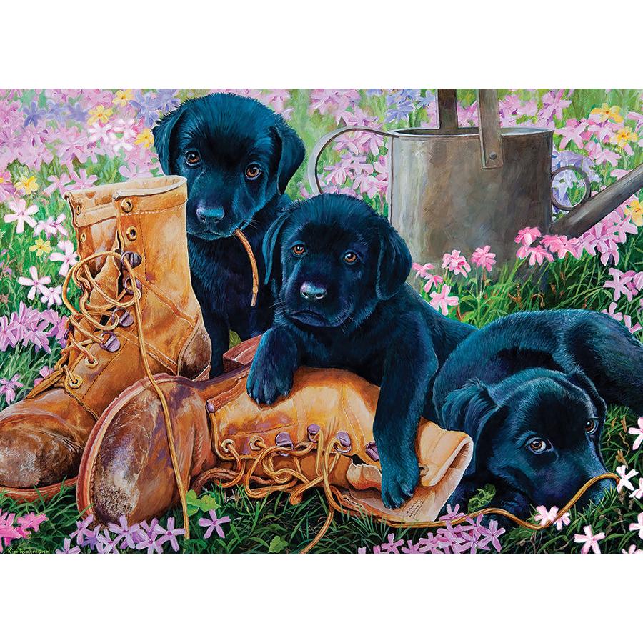 Trouble in the Garden 500 Piece Jigsaw Puzzle Cobble Hill (ONLINE ORDER ONLY)
