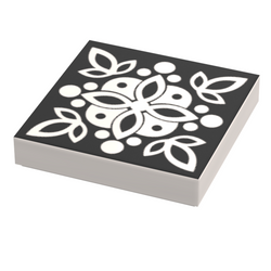 Turkish Kitchen Flooring / Wallpaper #2 made using LEGO part - Printed 2x2 Tile (Online Order Only)