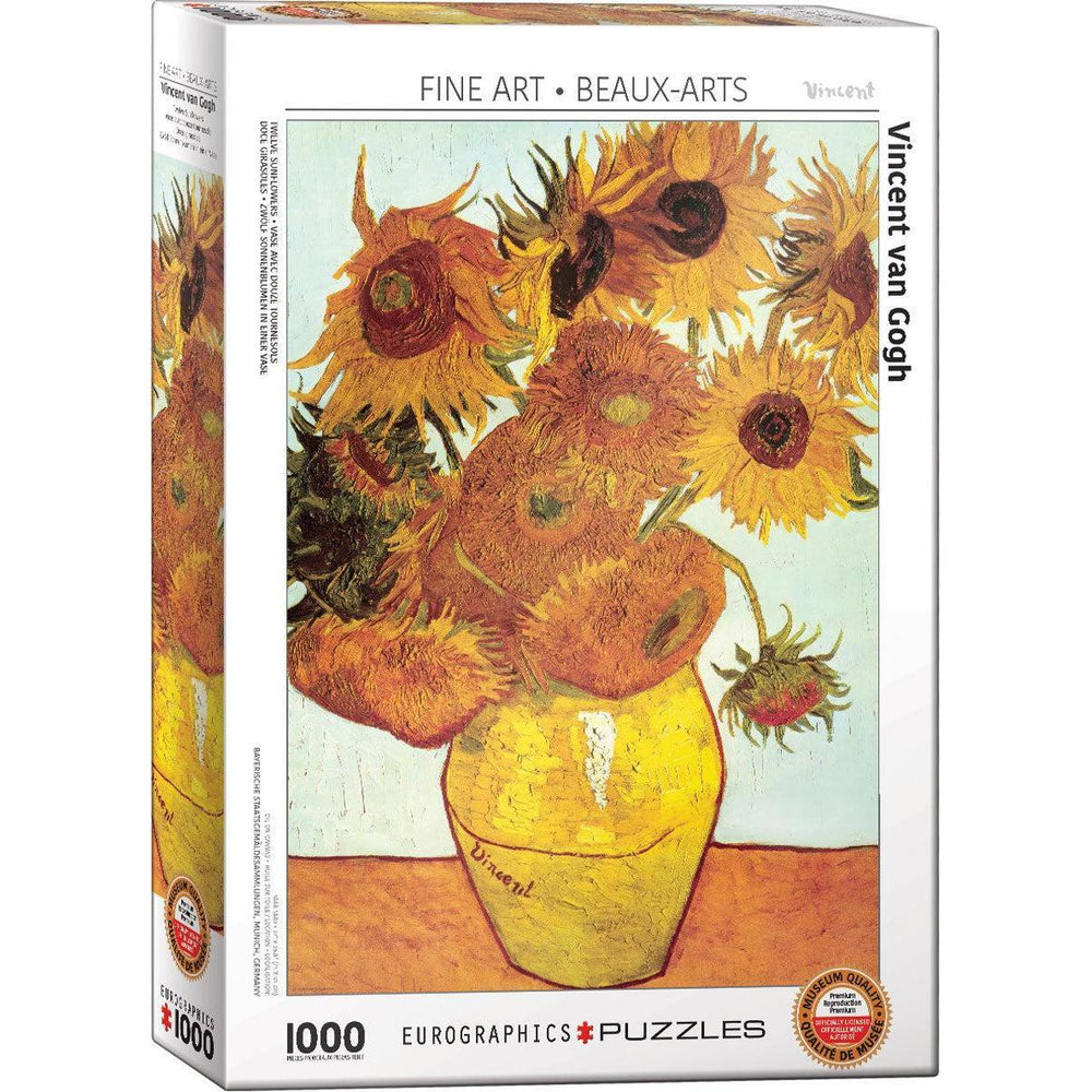 Twelve Sunflowers 1000 Piece Jigsaw Puzzle Eurographics (ONLINE ORDER ONLY)