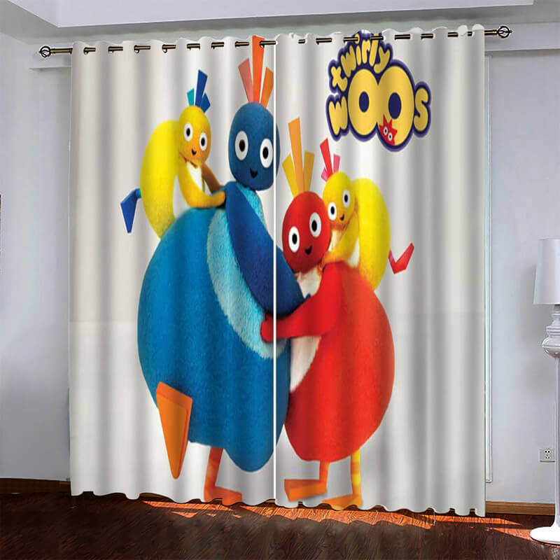 Twirlywoos Curtains Pattern Blackout Window Drapes (Online Order Only)