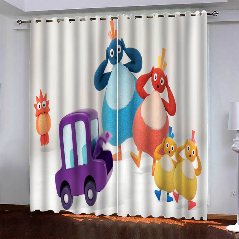 Twirlywoos Curtains Pattern Blackout Window Drapes (Online Order Only)