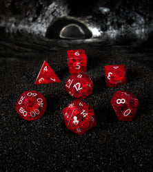 Kraken Dice Cracked Glass 7pc Dice Set (ONLINE ORDER ONLY)