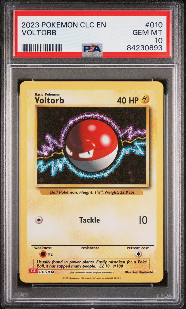 2023 POKEMON CHARIZARD & HO-OH ex DECK VOLTORB #10 PSA 10 (Online Order Only)