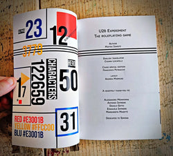 U26 Experiment (RPG  Book + PDF) (ONLINE ORDER ONLY)