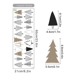 Cartoon Christmas Tree Snowflake Wall Stickers Nursery Vinyl Decals (ONLINE ORDER ONLY)