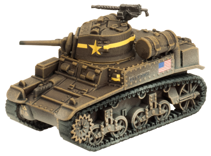 Flames of War: American M3 Stuart Light Tank Platoon (Mid War)