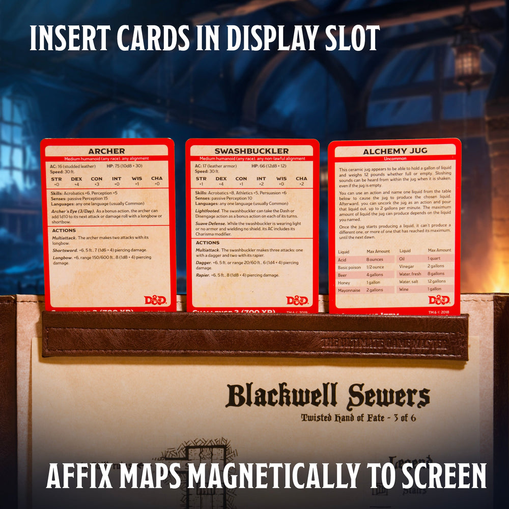 Magnetic Bar Set - Screen Extension Hardware for Ultimate Game Master Screen (ONLINE ORDER ONLY)