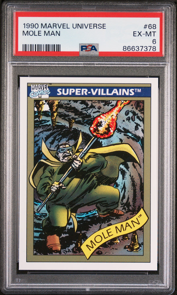 1990 MARVEL UNIVERSE MOLE MAN  #68 - PSA 6 (Online Order Only)