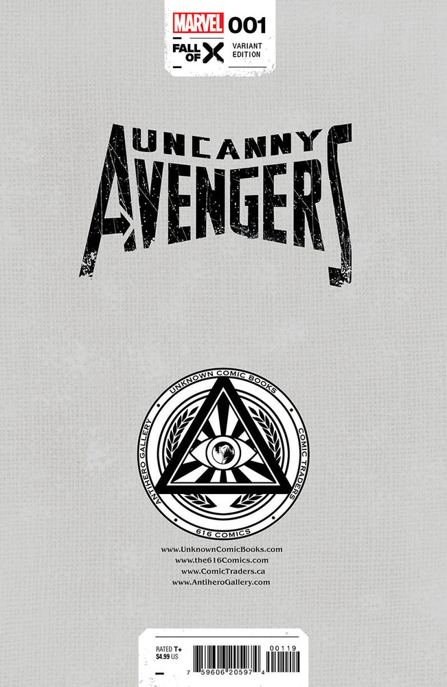 Uncanny Avengers #1 [G.O.D.S., Fall] Unknown Comics R1C0 Exclusive Var (08/16/2023) (ONLINE ORDER ONLY)