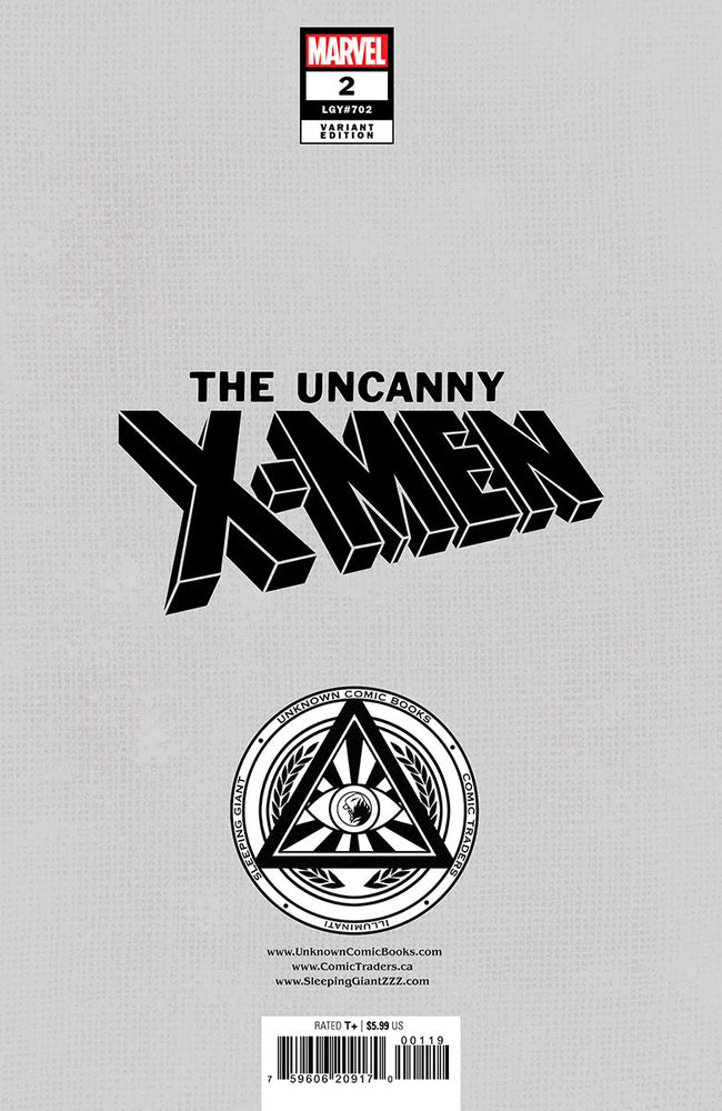 Uncanny X-Men #2 Unknown Comics Exclusive Nathan Szerdy Virgin Var (09/11/2024) (ONLINE ORDER ONLY)