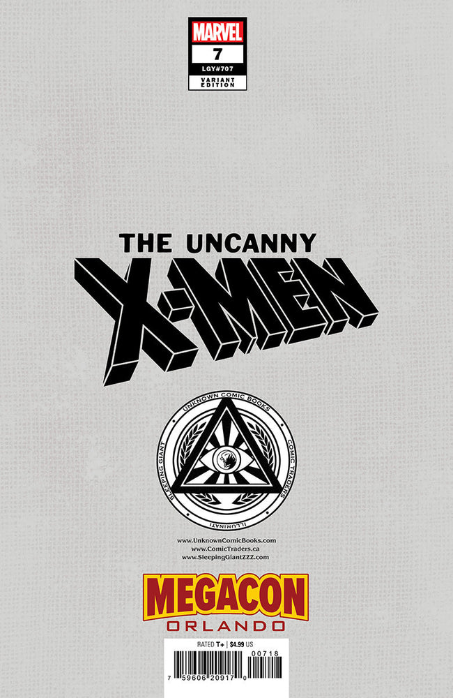[Signed by Tony Daniels] [Foil] Uncanny X-Men #7 Unknown Comics David Nakayama Exclusive Virgin MEGACON 2025 Var [IN STOCK] (ONLINE ORDER ONLY)