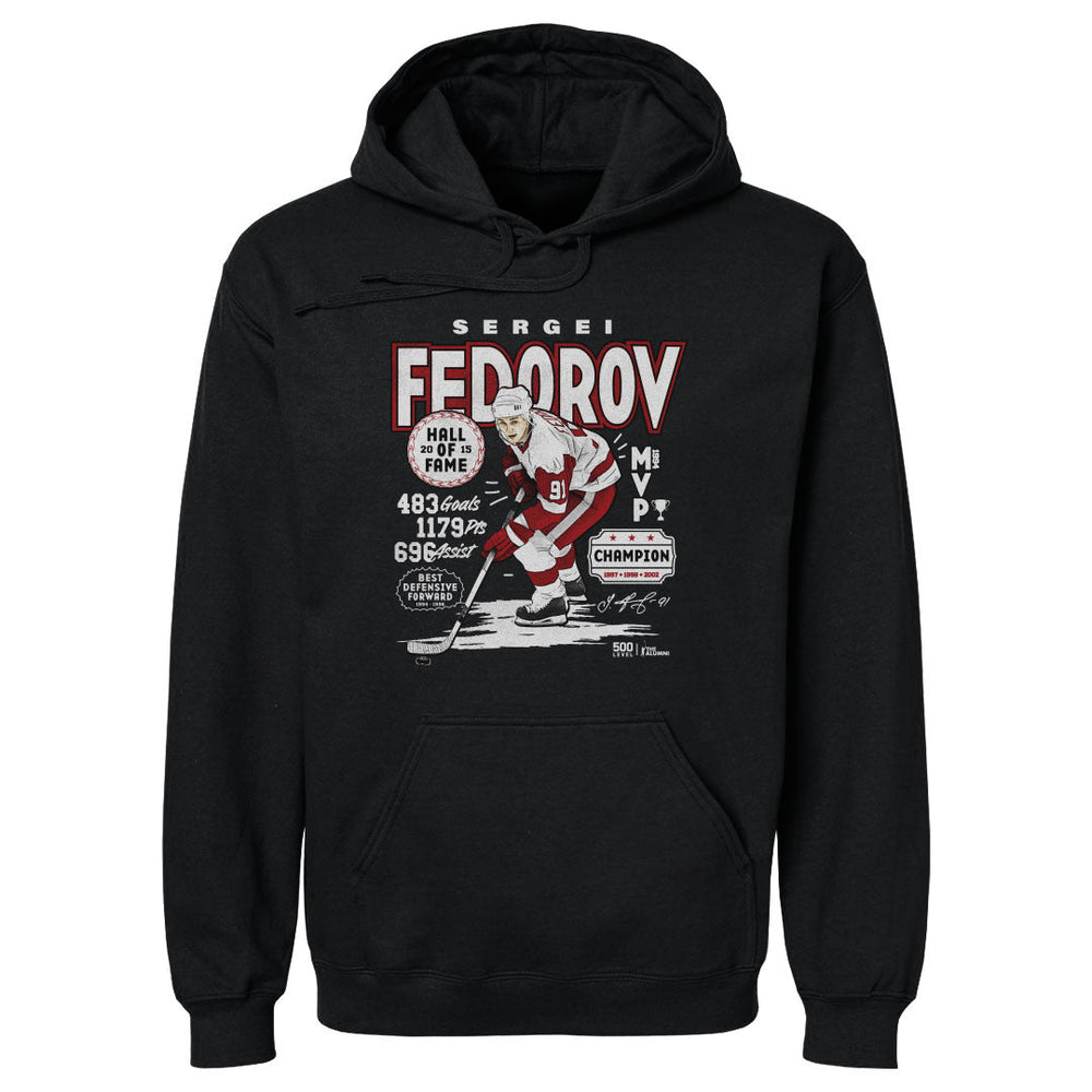 Sergei Fedorov Detroit Vintage Stats WHT (ONLINE ORDER ONLY)