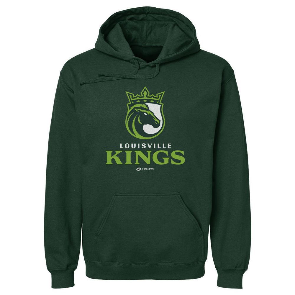 Louisville Kings Primary Logo WHT (ONLINE ORDER ONLY)