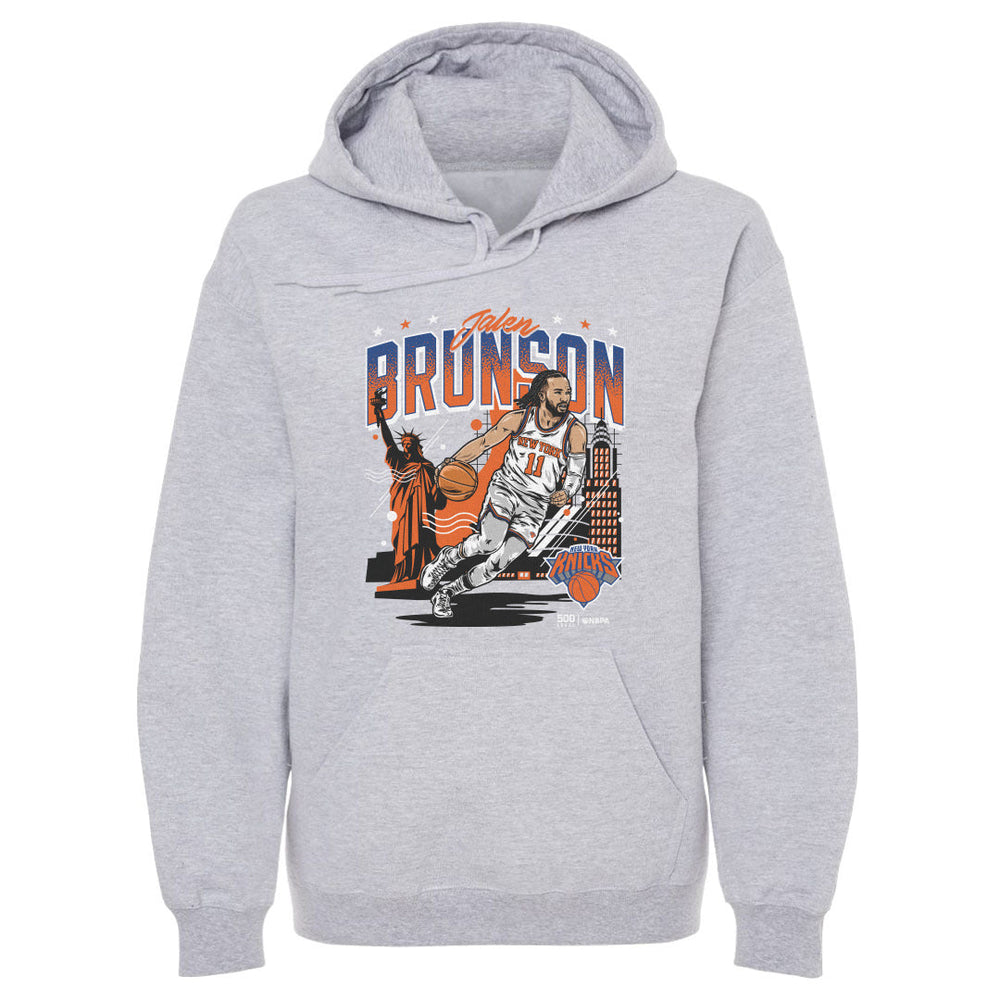 Jalen Brunson New York Knicks Skyline WHT