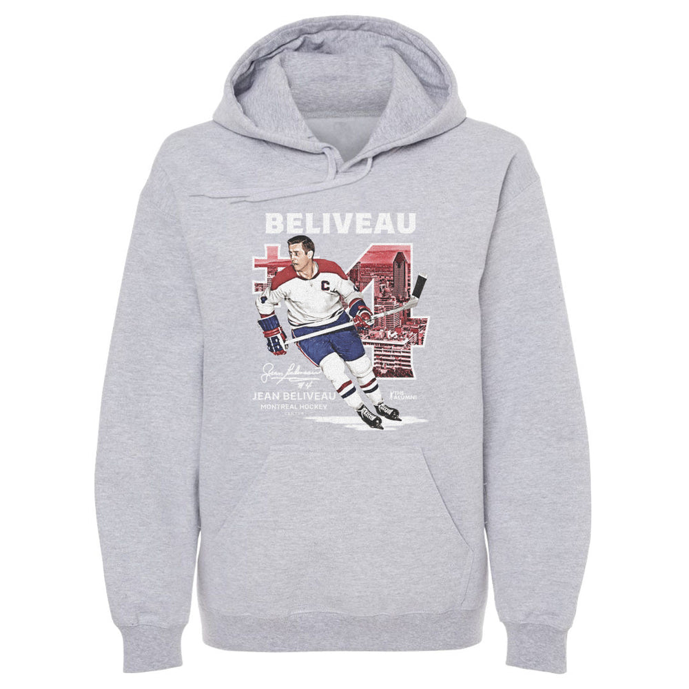 Jean Beliveau Montreal Throwback WHT (ONLINE ORDER ONLY)
