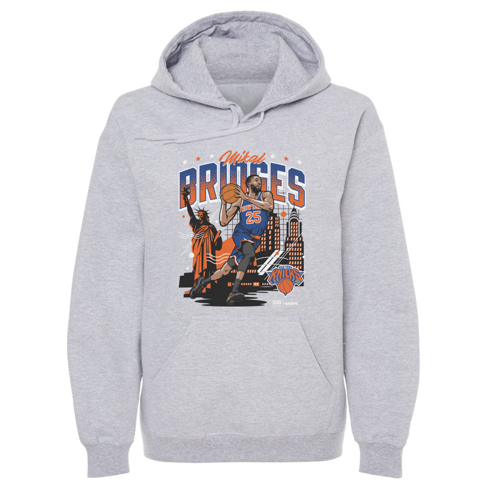 Mikal Bridges New York Knicks Skyline WHT