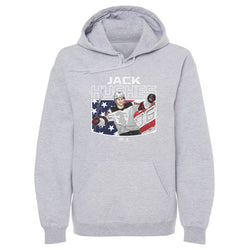 Jack Hughes New Jersey American Flag WHT (ONLINE ORDER ONLY)
