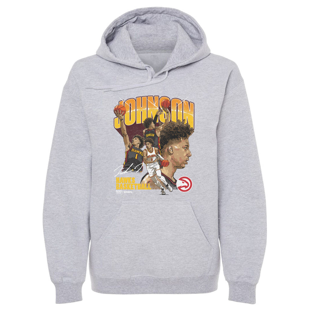 Jalen Johnson Atlanta Hawks Collage WHT (ONLINE ORDER ONLY)