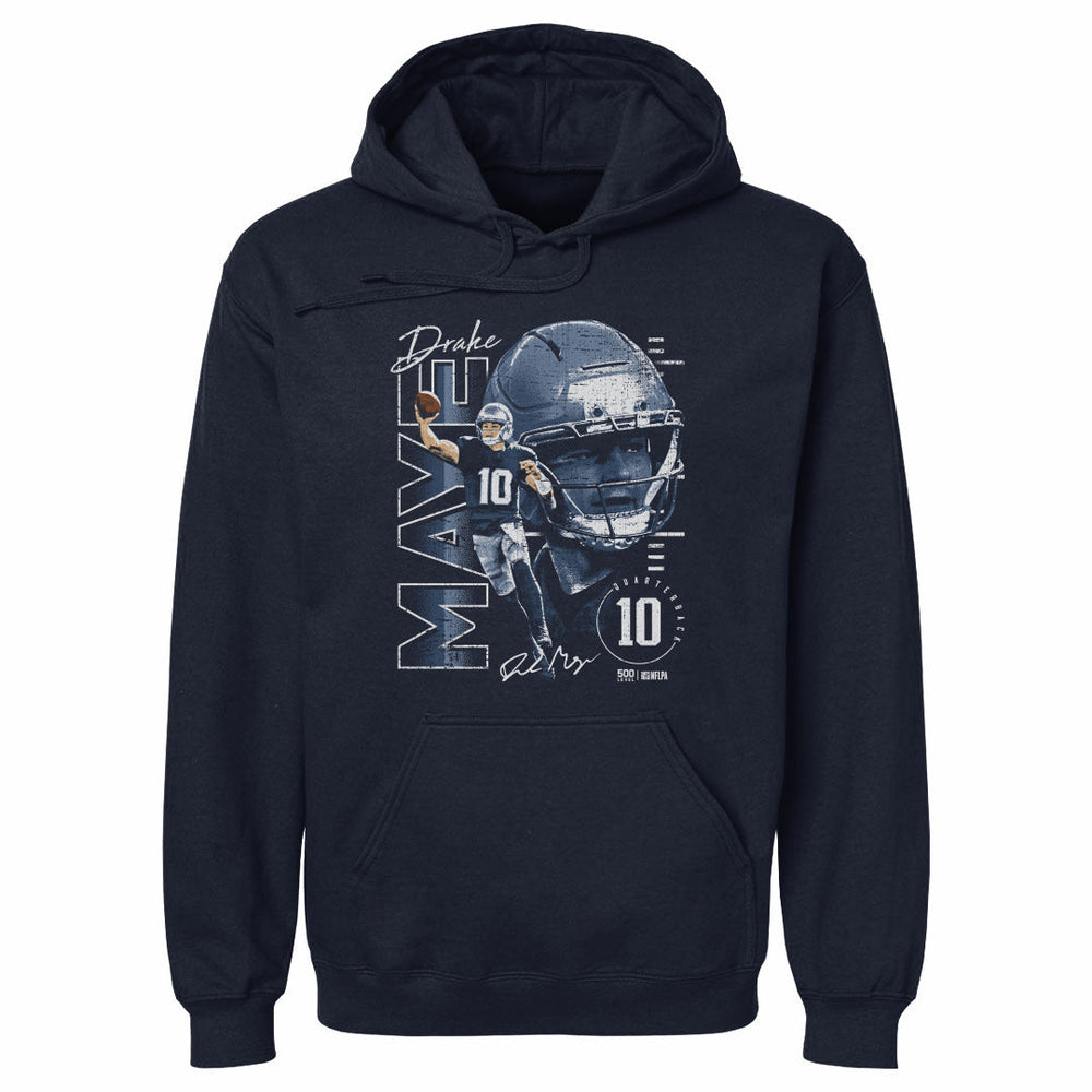 Drake Maye New England Vertical Name WHT (ONLINE ORDER ONLY)