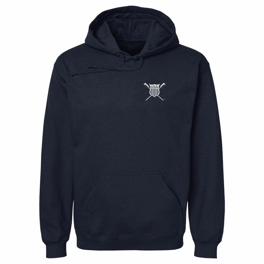 USRowing Emblem Pocket White WHT (ONLINE ORDER ONLY)