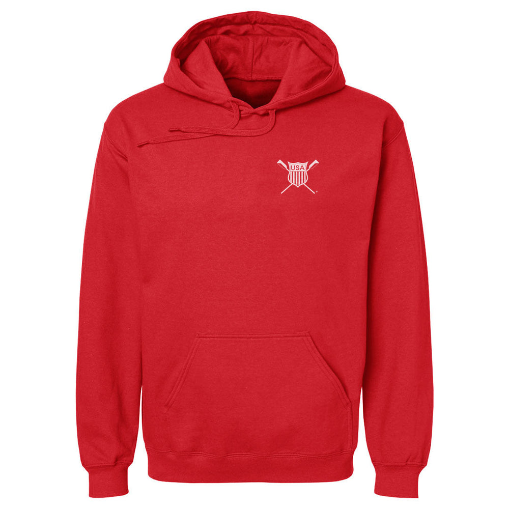 USRowing Emblem Pocket White WHT (ONLINE ORDER ONLY)
