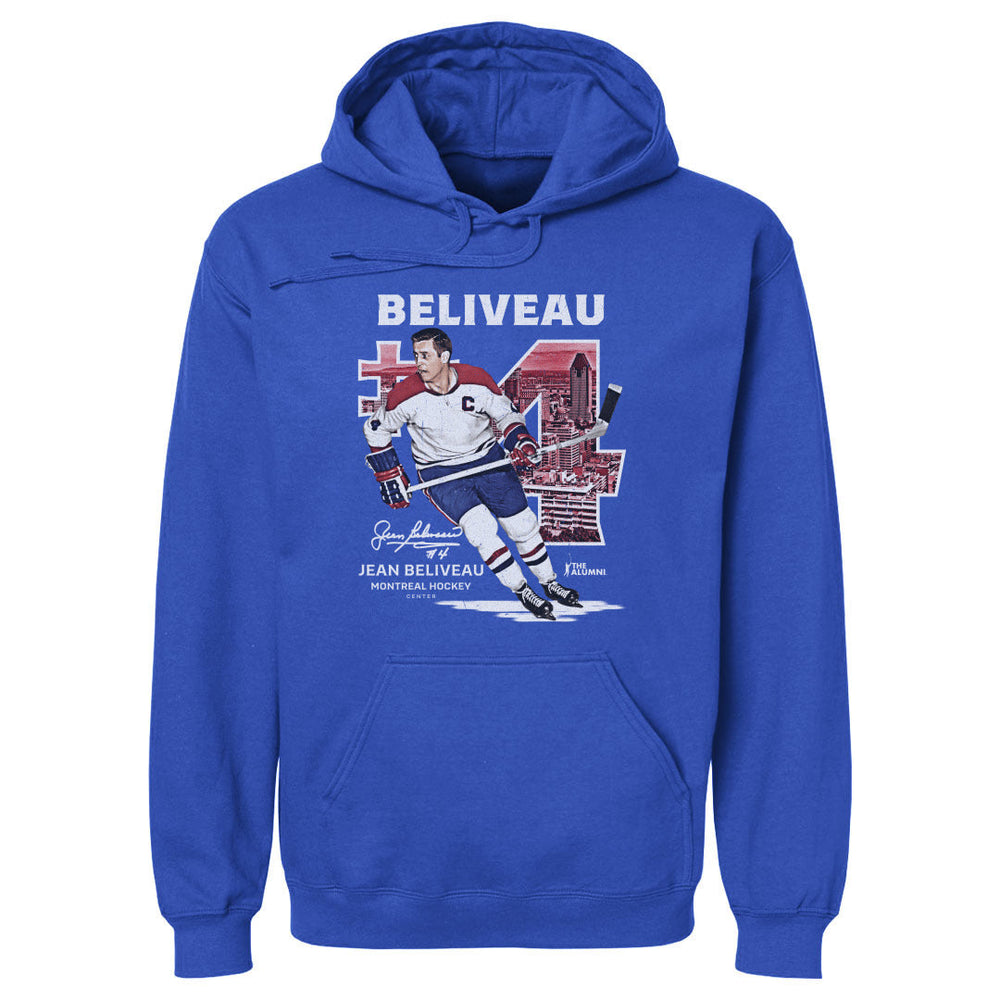 Jean Beliveau Montreal Throwback WHT (ONLINE ORDER ONLY)