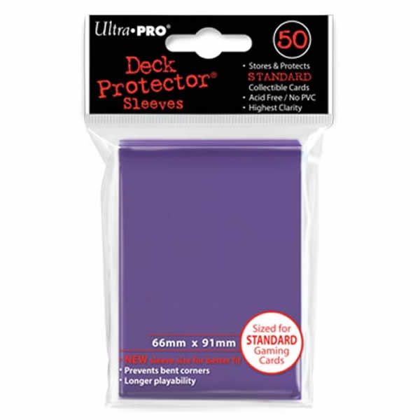 UPR82676 Purple Standard Card Sleeves 50 Count Ultra Pro (ONLINE ORDER ONLY)